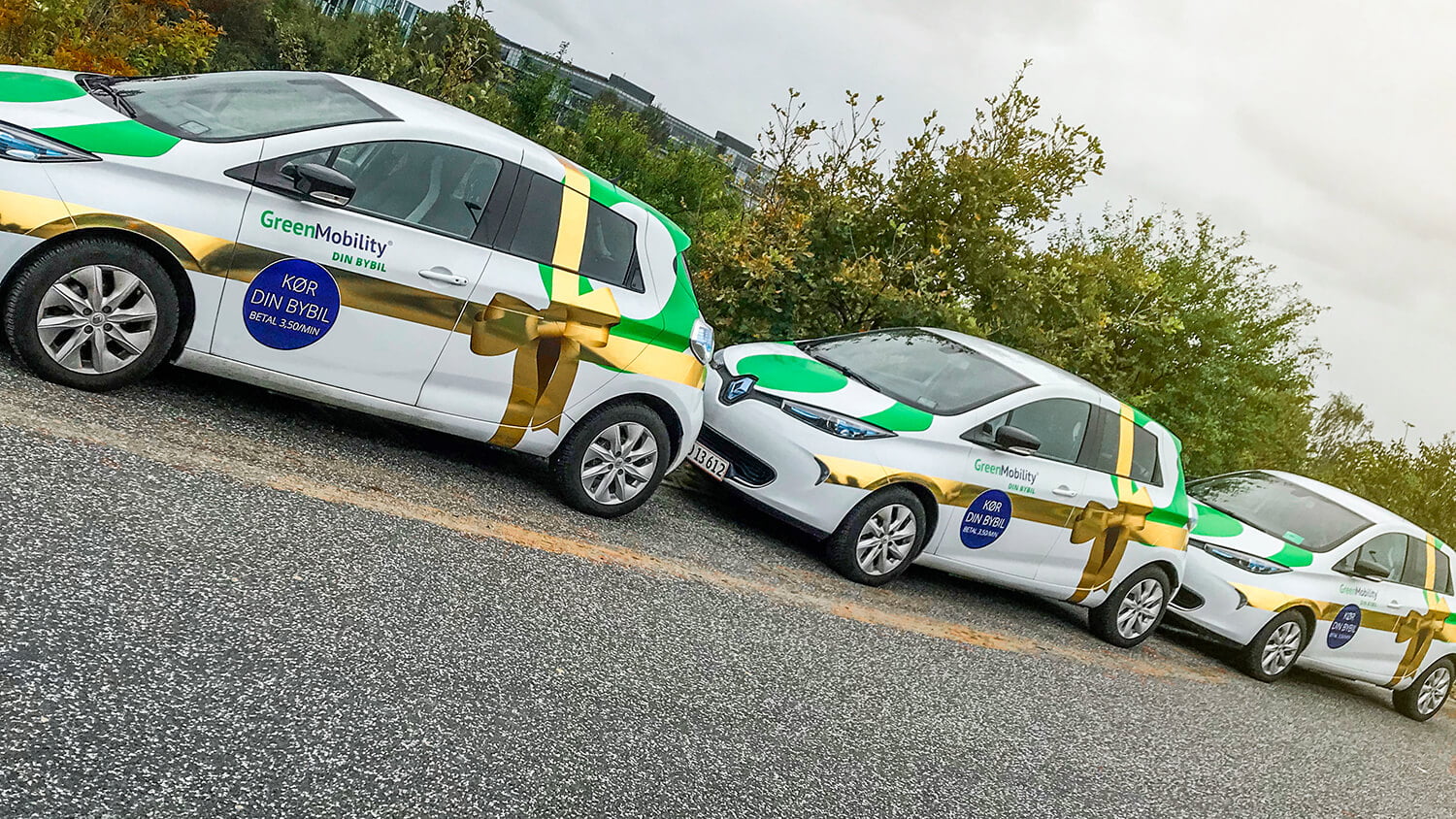 Bilreklame greenmobility reklame paa bil