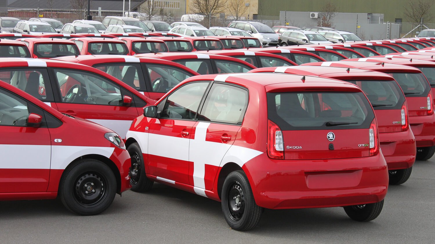 Bilreklame skoda folie paa bil