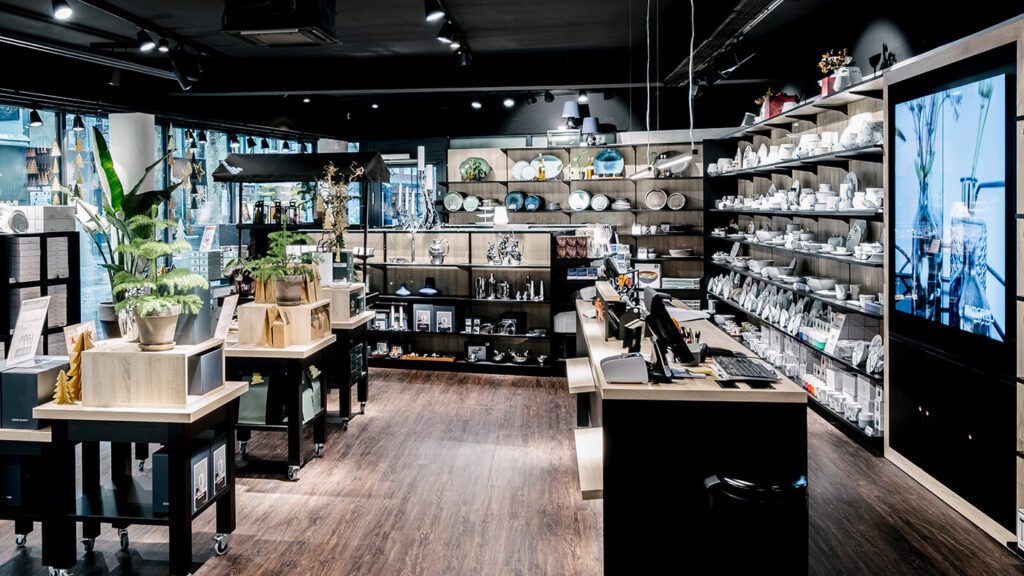 butiksinventar opsaetning detaljer