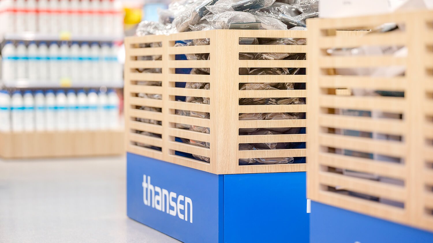 Butiksinventar salgsdisplays thansen opbevaring