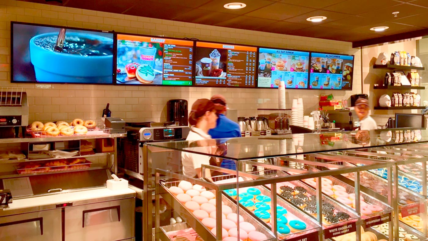 digitale menuboards digitalsignage donuts