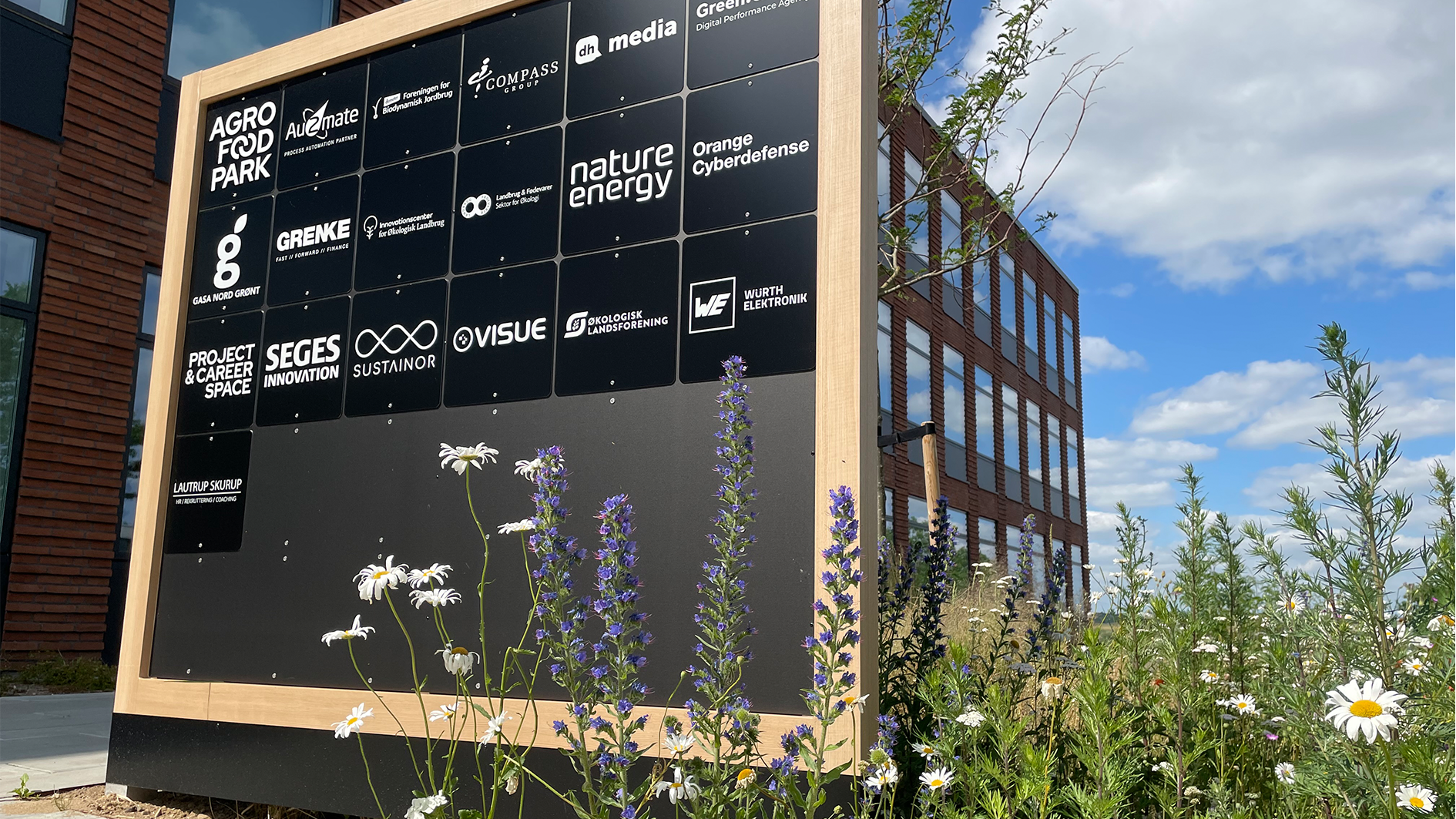 Hos Agro Food Park er mange virksomheder samlet ét sted. Med den rette wayfinding kan de besøgende nemt finde vej