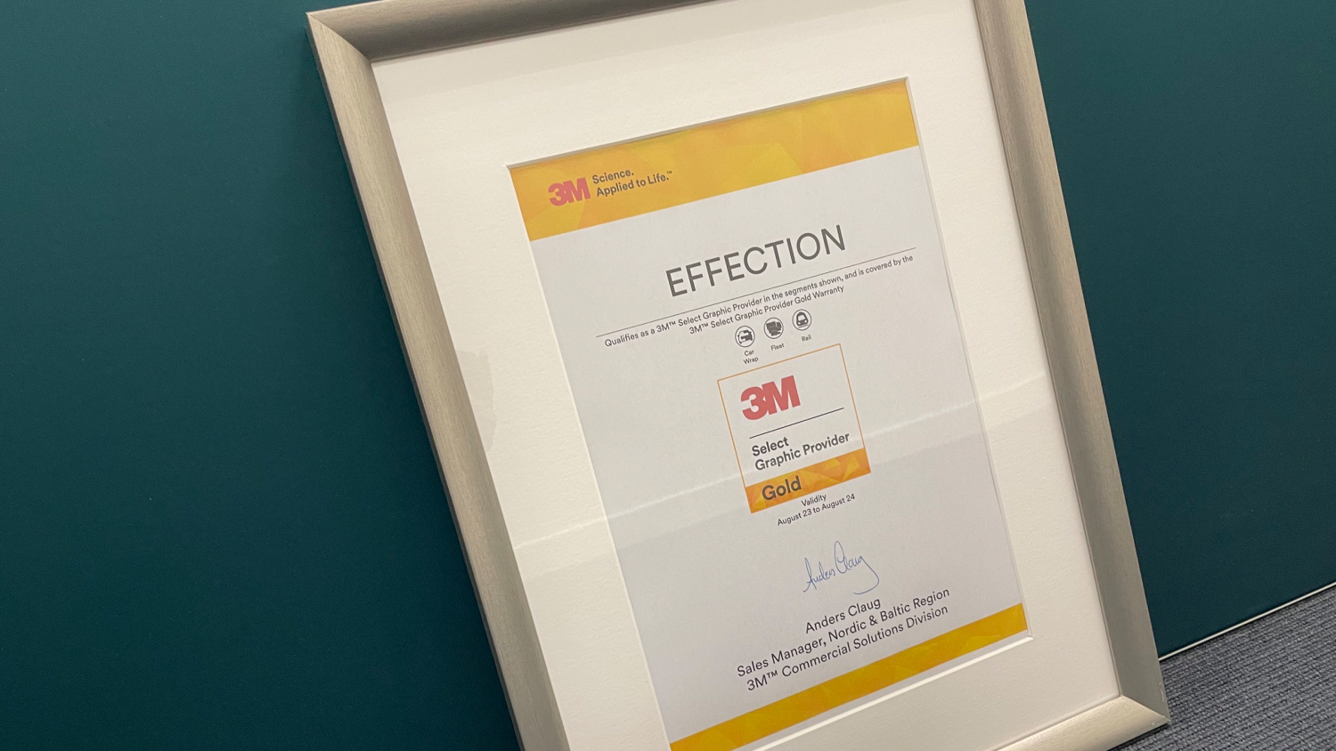3M Gold Select Partner Effection er blevet 3M Gold Select Partner